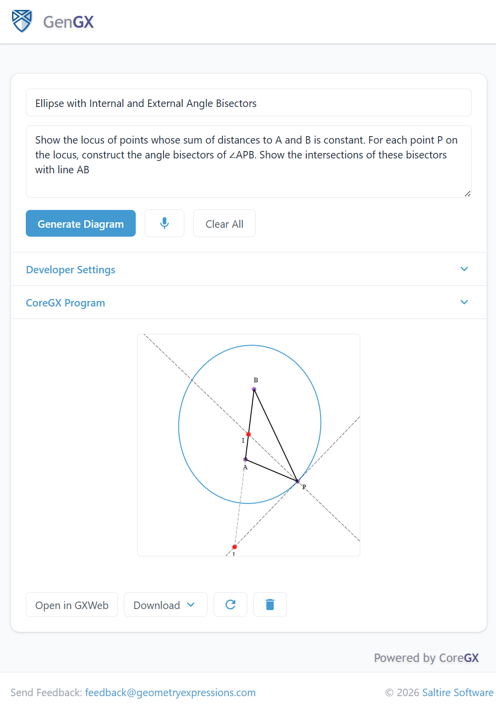 Conic Example in GenGX